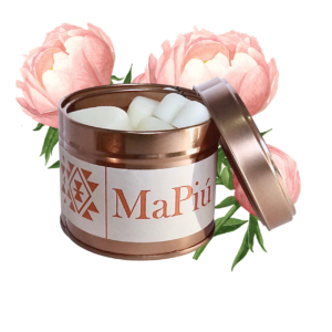 twelve hearts vegan soy scented wax melts tin, lychee peony, fruity floral scent, raspberry, lychee, peony, peach, jasmine