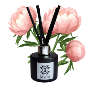 reed diffusers vegan, lychee peony, fruity floral scent, raspberry, lychee, peony, peach, jasmine, spring, and summer scent