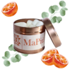 twelve hearts vegan soy scented wax melts tin, spiced orange, winter fragrance, orange, eucalyptus, clove, cinnamon, vanilla