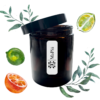 apothecary vegan soy scented candle, happy morning, aromatherapy uplifting fragrance