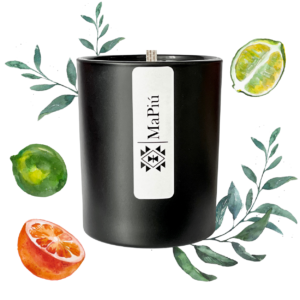 happy morning original luxury scented candle, aromatherapy uplifting fragrance
