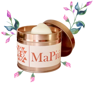 large rose gold tin candle balance, peaceful, relaxing aromatherapy scented