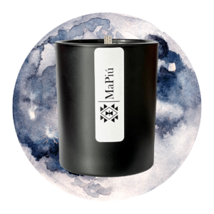 moonlit nights, original luxury scented candle, summer scent, bergamot, orange, peach, coconut, jasmine, amber, vanilla