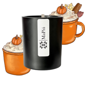 pumpkin spiced latte, original luxury scented candle, cinnamon, nutmeg, ginger, coffee, sugar, vanilla