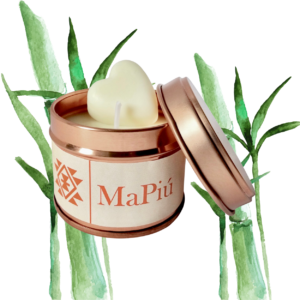 small rose gold candle tin san diego spa, aromatherapy luxurious blend, bergamot, lemon, jasmine, rose, amber, vanilla, musk