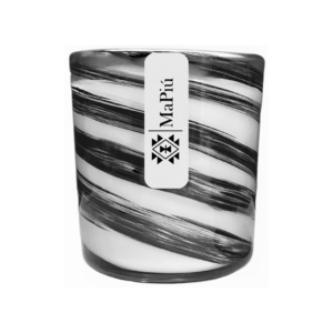 black swirl two wick vegan candle, aromatherapy, christmas, autumn, spring, summer, gift, minimalist elegance, line embodies