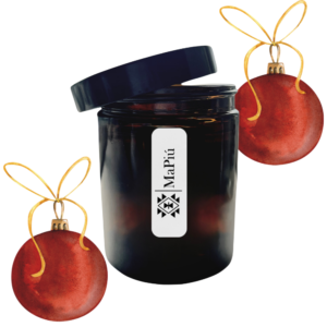 apothecary vegan candle, feels like christmas, pine, eucalyptus, orange, pear, cinnamon, clove, vanilla