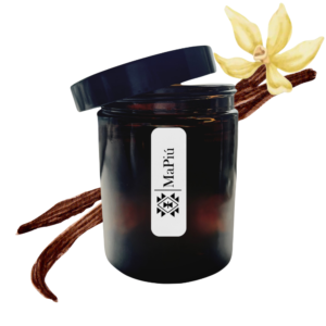 apothecary vegan soy scented, creamy vanilla scent, tonka, sugar