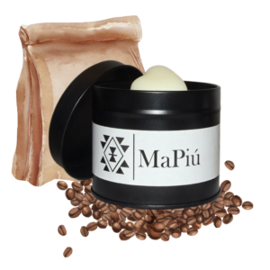 black tin vegan candle irish coffee espresso, Irish whiskey, chocolate, vanilla