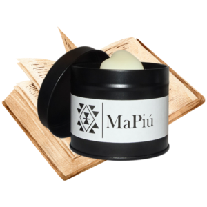 black tin candle library, unisex,cosy, study, relaxation, peach, plum, peony, violet, vanilla, patchouli