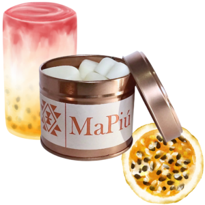 hearts vegan soy scented wax melts paradise cocktail, grapefruit, mandarin, passion fruit, apple, peach, mango