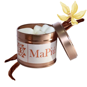 hearts vegan soy scented wax melts tin, creamy vanilla scent, tonka, sugar