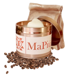 large rose gold tin candle irish coffee espresso, Irish whiskey, chocolate, vanilla