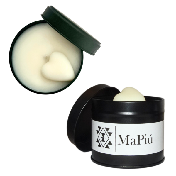 black tin soy scented candle, vegan, aromatherapy candle, perfect wax and beautiful decoration