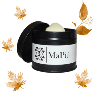black tin vegan candle, aromatherapy, autumn, mandarin, lemon, ginger, clove, nutmeg