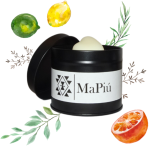 black tin vegan candle, breeze, revitalizing and refreshing fragrance, lemon, orange, bergamot, mint