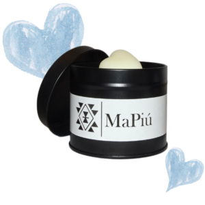 black tin vegan candle, calm, aromatherapy scent