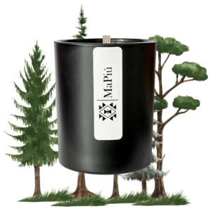 original luxury scented candle, Uplifting fragrance with fresh pine, berries, cinnamon, clove, jasmine, iris, musk, and fir balsam