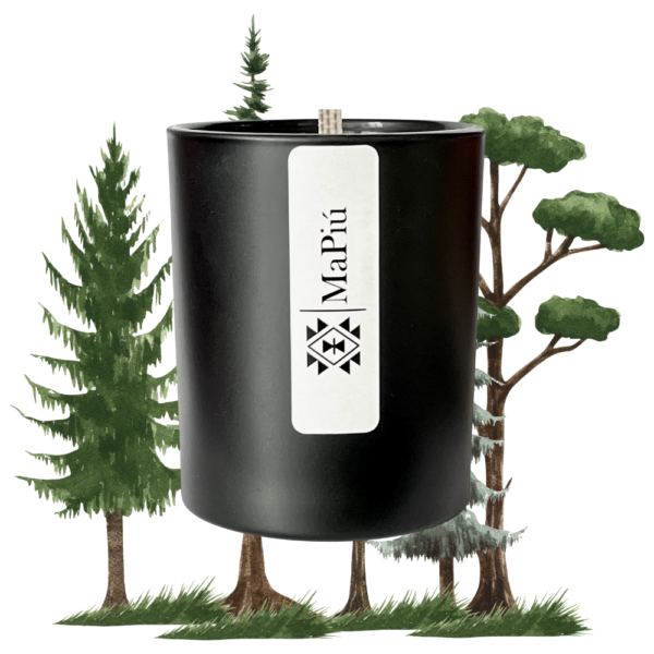 original luxury scented candle, Uplifting fragrance with fresh pine, berries, cinnamon, clove, jasmine, iris, musk, and fir balsam