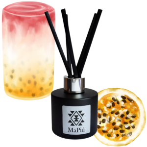 reed diffuser natural paradise cocktail, grapefruit, mandarin, passion fruit, apple, blackcurrant, peach, mango