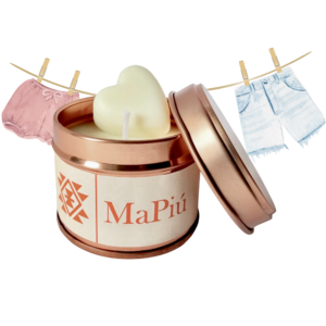 small rose gold candle tin fresh linen, clean and fresh scent with carnation, rose, jasmine, lily, musk, sandalwood