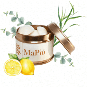 button shaped scented wax melts handmade soy wax with lemon eucalyptus rosemary citronella patchouli fragrance mapiu uk