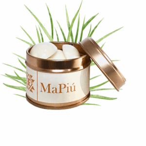 button shaped fresh cut grass scented wax melts handmade soy wax with green notes rose cyclamen fragrance mapiu uk