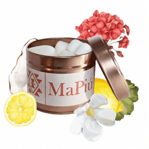 heart shaped vegan soy wax melts eco friendly with jasmine geranium coconut patchouli bali fragrance mapiu uk